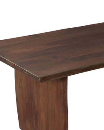 13 Piece Brown Solid Wood Dining Set with 12