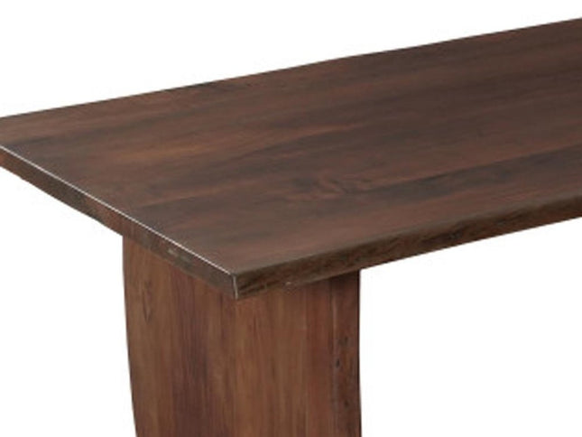 13 Piece Brown Solid Wood Dining Set with 12