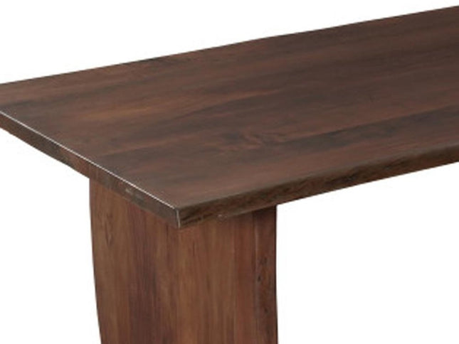 13 Piece Brown Solid Wood Dining Set with 12