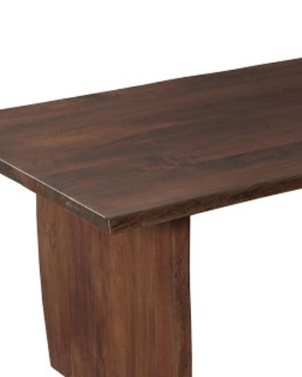 13 Piece Brown Solid Wood Dining Set with 12