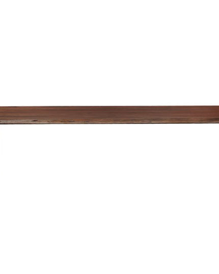 13 Piece Brown Solid Wood Dining Set with 12