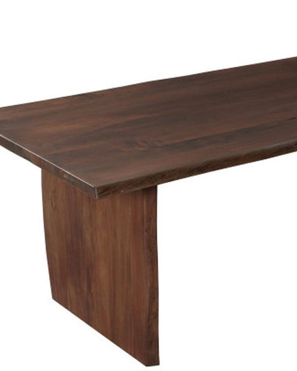 13 Piece Brown Solid Wood Dining Set with 12