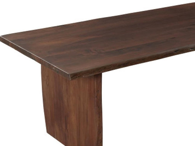 13 Piece Brown Solid Wood Dining Set with 12