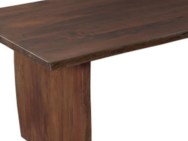 13 Piece Brown Solid Wood Dining Set with 12