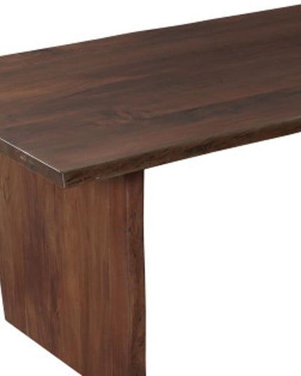 13 Piece Brown Solid Wood Dining Set with 12