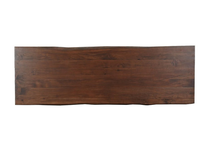 13 Piece Brown Solid Wood Dining Set with 12