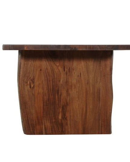 13 Piece Brown Solid Wood Dining Set with 12