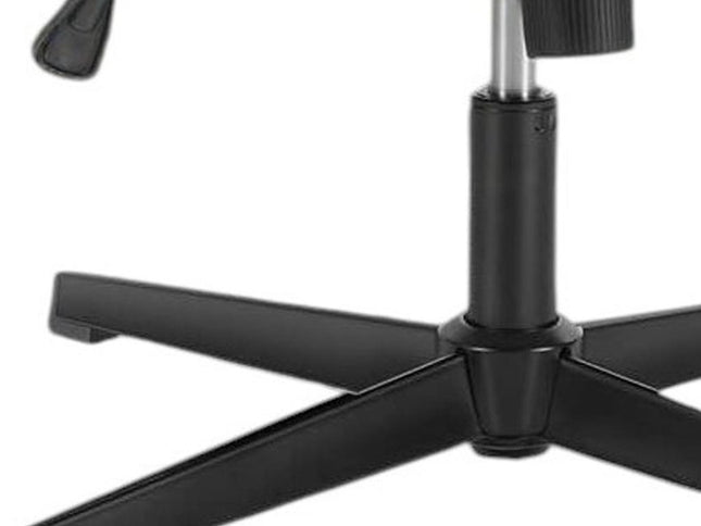 19" Black Tufted Swivel Lounge Chair