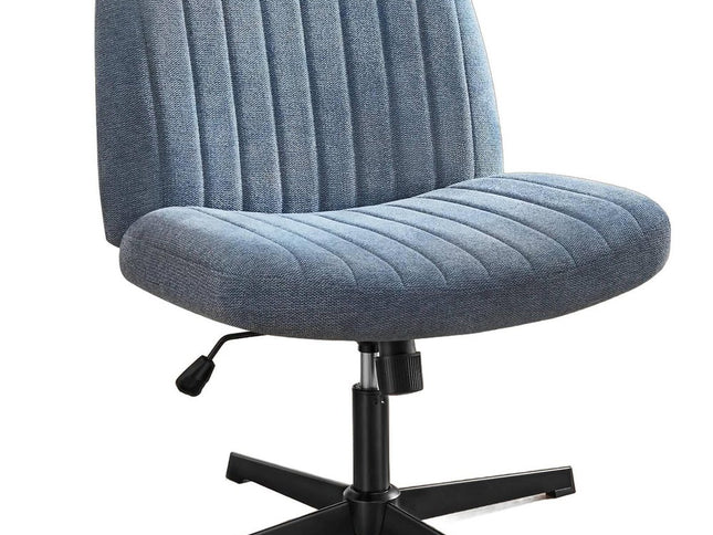 19" Black Tufted Swivel Lounge Chair