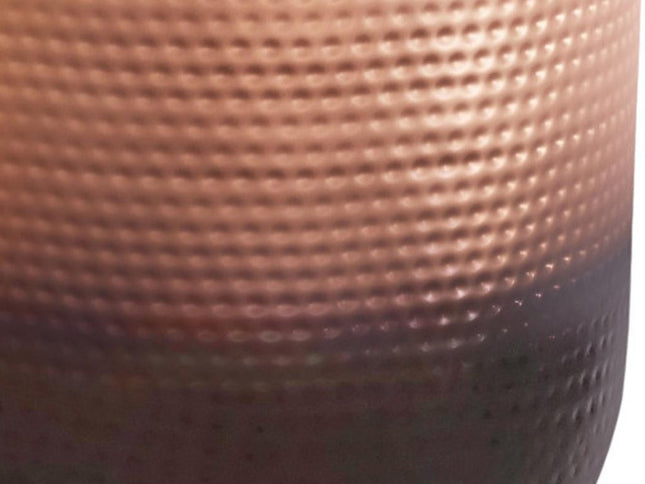 22" Copper Metal Round End Table