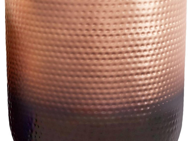 22" Copper Metal Round End Table