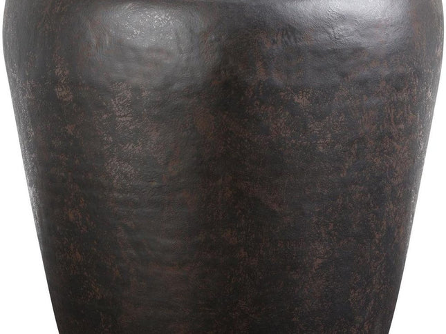 22" Bronze Metal Round End Table