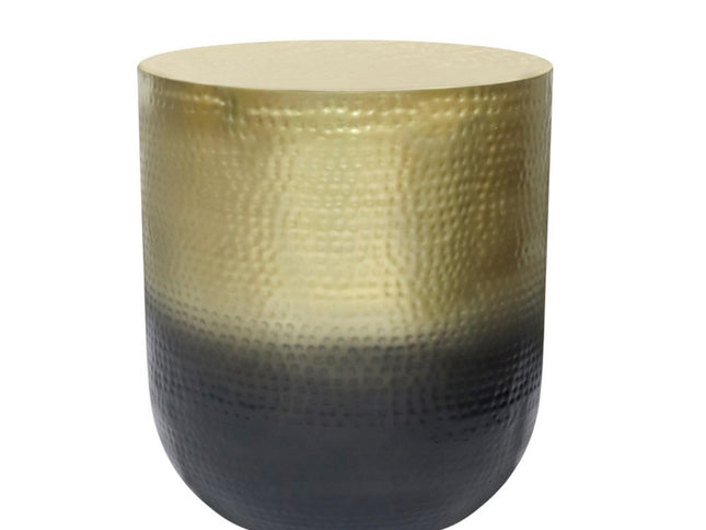 22" Gold Metal Round End Table