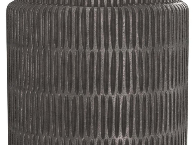 22" Graphite Aluminum Round End Table