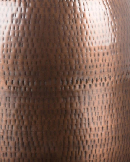 21" Copper Metal Round End Table