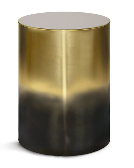 21" Gold Metal Round End Table