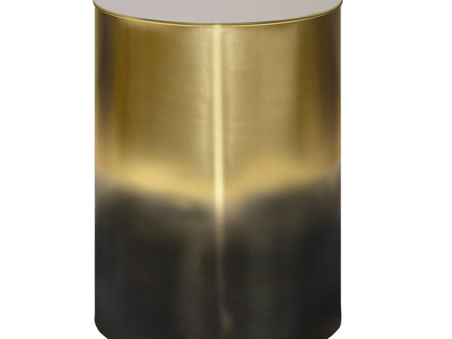 21" Gold Metal Round End Table