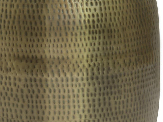 21" Gold Metal Round End Table