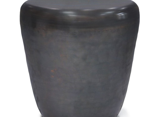 22" Copper Metal Round End Table