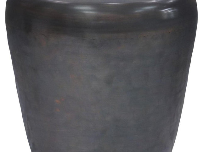 22" Copper Metal Round End Table