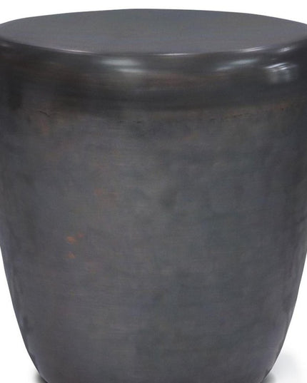 22" Copper Metal Round End Table