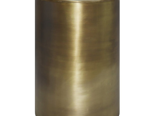 21" Gold Metal Round End Table