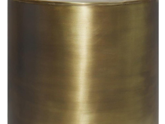 21" Gold Metal Round End Table