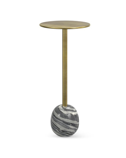 23" Gold Metal Round End Table