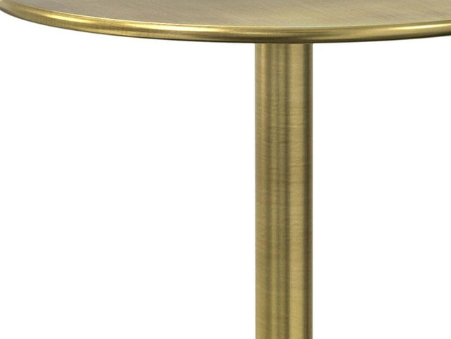 23" Gold Metal Round End Table
