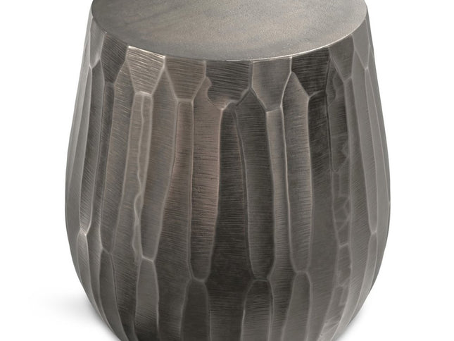 20" Graphite Aluminum Round End Table