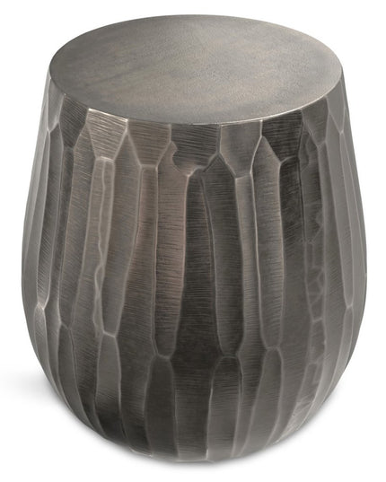 20" Graphite Aluminum Round End Table