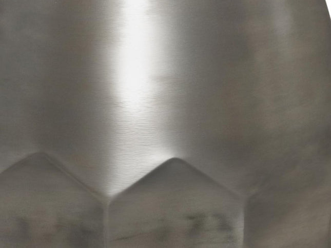 20" Silver Metal Round End Table