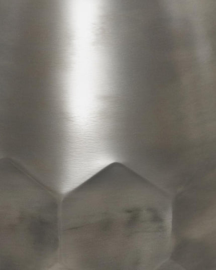 20" Silver Metal Round End Table