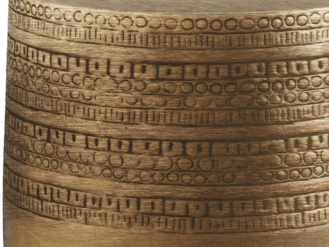 20" Gold Metal Round End Table