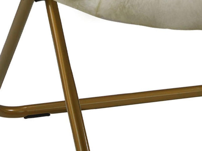 26" Brown Tufted Lounge Chair