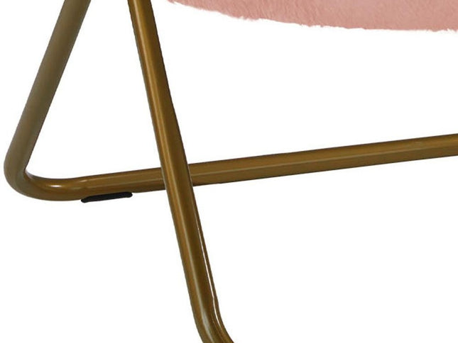 26" Brown Tufted Lounge Chair