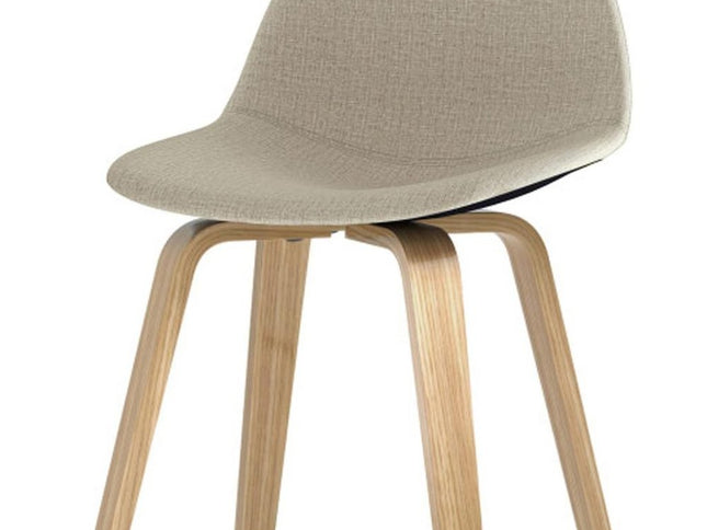 28" Natural Wood Backless Counter Height Bar Chair