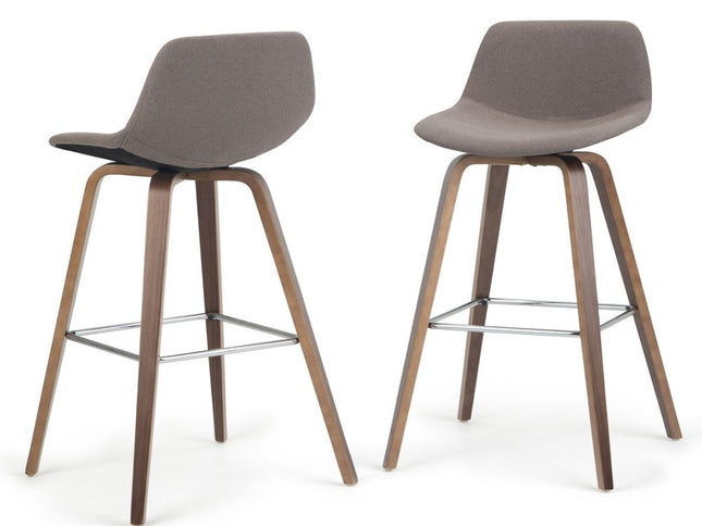 28" Green Wood Backless Counter Height Bar Chair