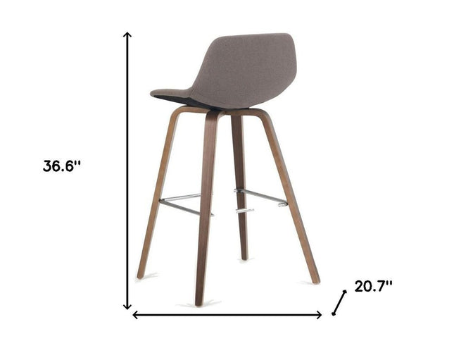 28" Green Wood Backless Counter Height Bar Chair