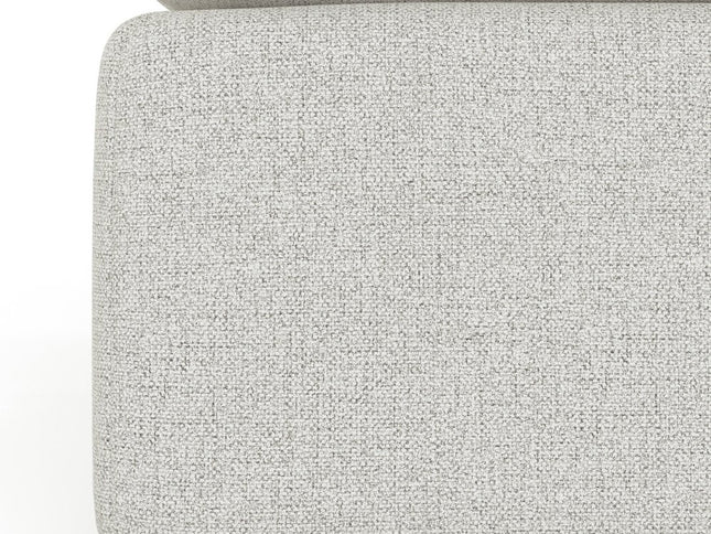 44" Gray Fabric Modular Sofa With Brown Legs