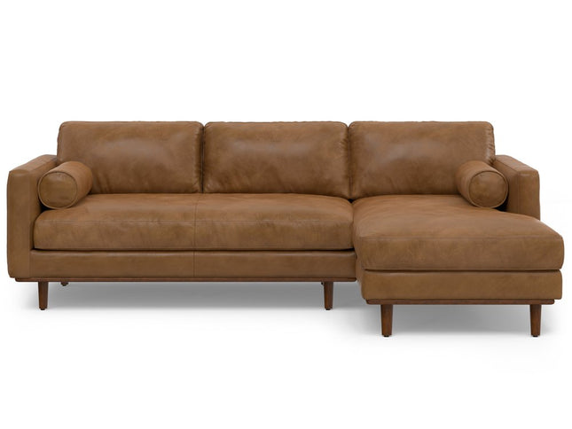 102" Brown Leather Sofa