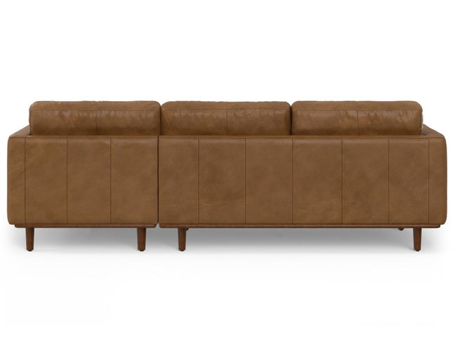 102" Brown Leather Sofa