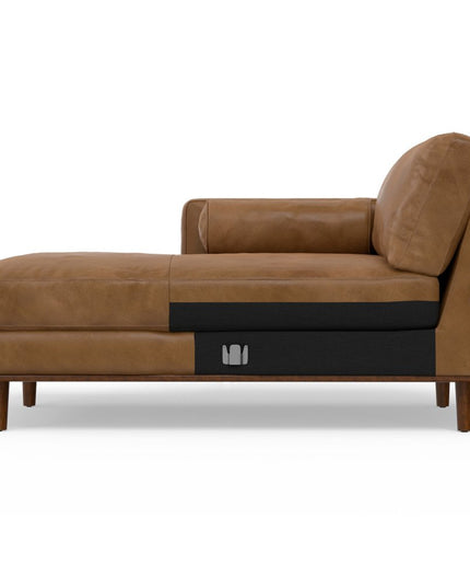 102" Brown Leather Sofa