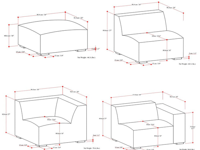 116" Brown Leather Sofa With Ottoman