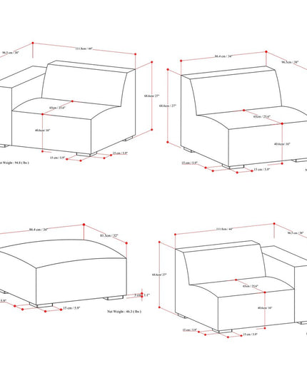 122" Sienna Leather Sofa With Ottoman With Brown Legs