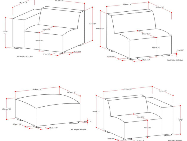 122" Gray Fabric Sofa With Ottoman With Brown Legs