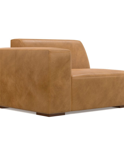 116" Sienna Leather Sofa With Ottoman With Brown Legs