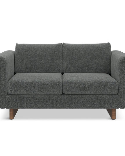 61" Dark Gray Fabric Sofa