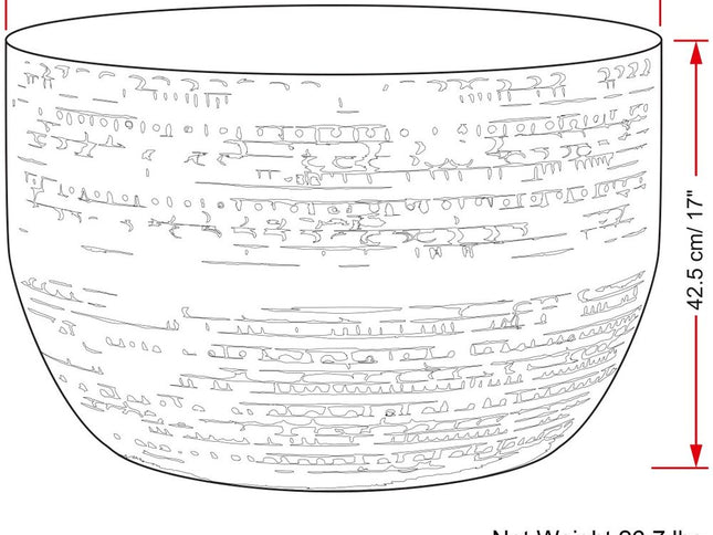 18" Silver Metal Round Drum End Table