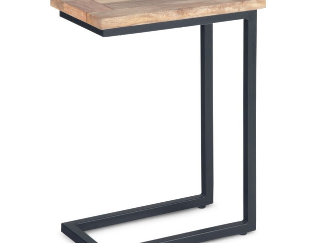 24" Natural Metal End Table